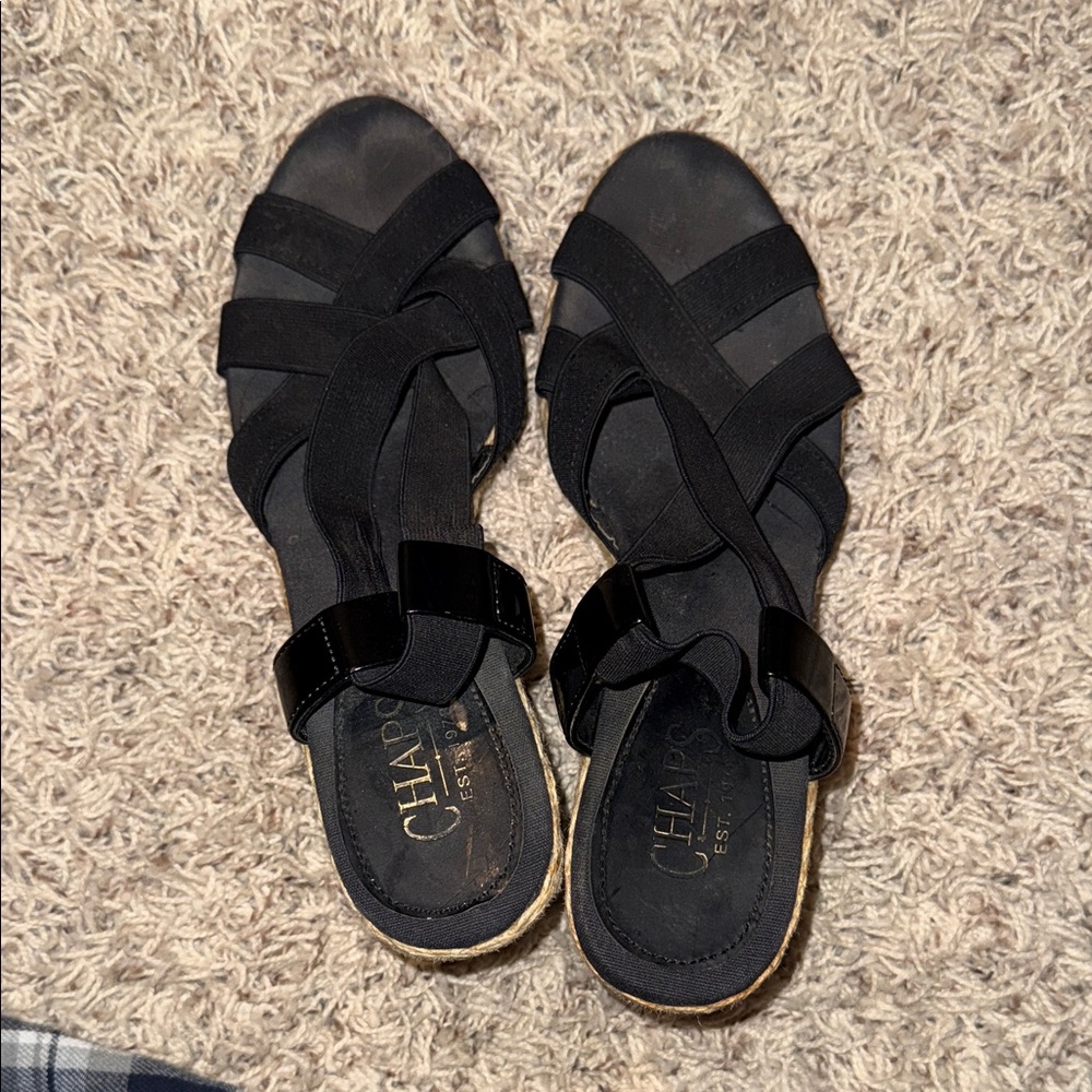 Chaps Women's Elegant Black Sandals